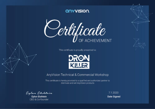 Any Vision certificate